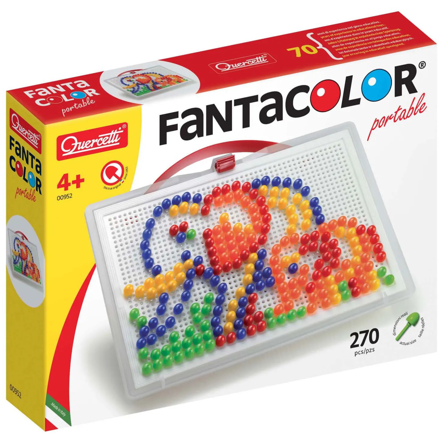 Quercetti Insteek Mozaïek, 270 pins