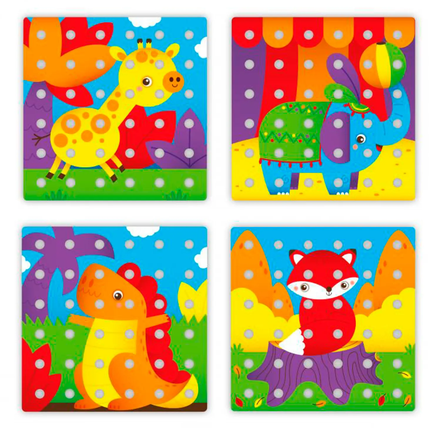 Quercetti Jumbo Insteek Pinnen, 45dlg.