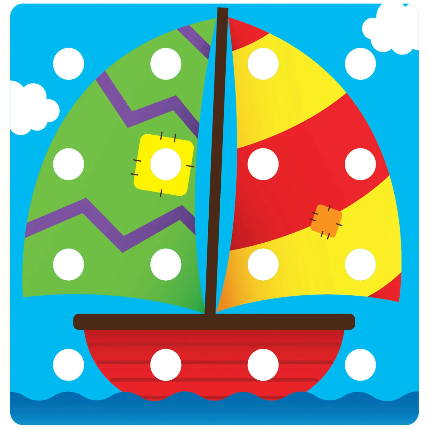 Quercetti Jumbo Peggy Evo Insteek Mozaïek, 41 Pins