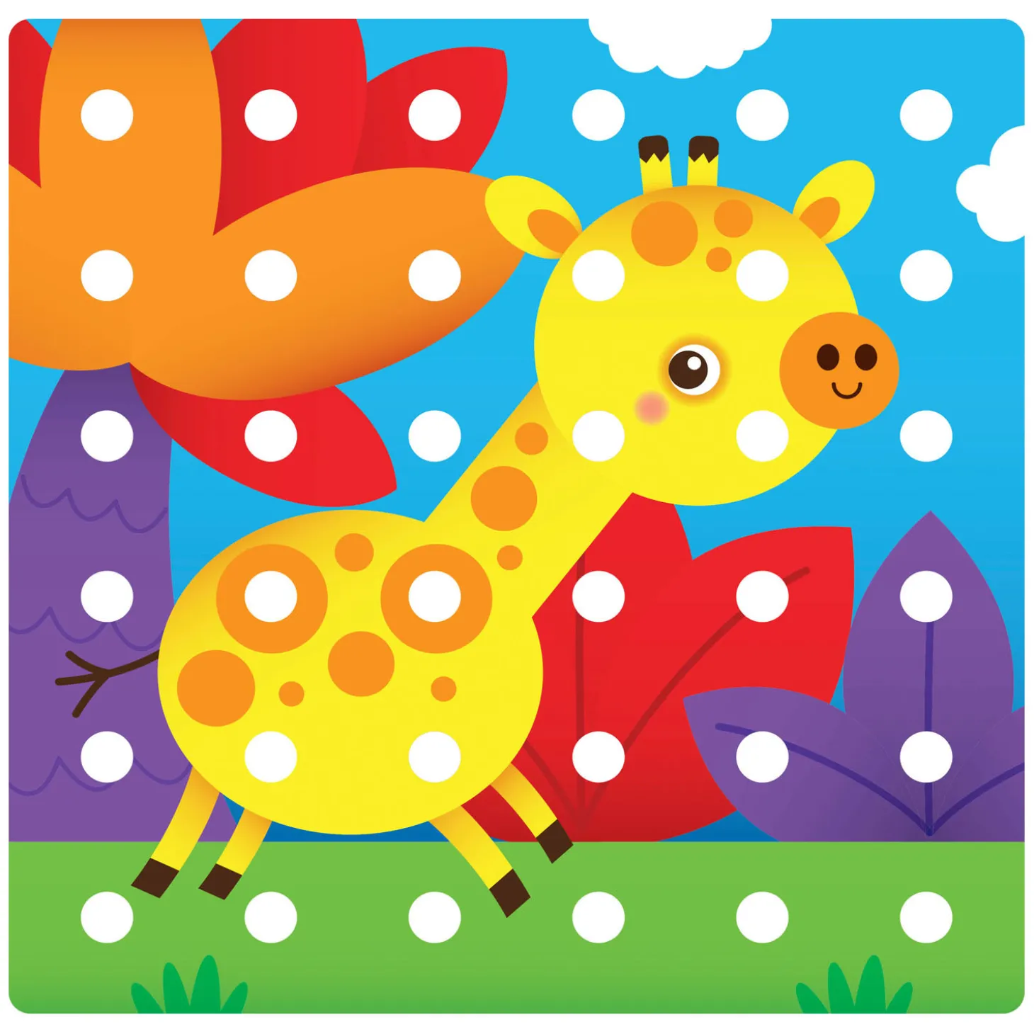 Quercetti Jumbo Peggy Evo Insteek Mozaïek, 41 Pins