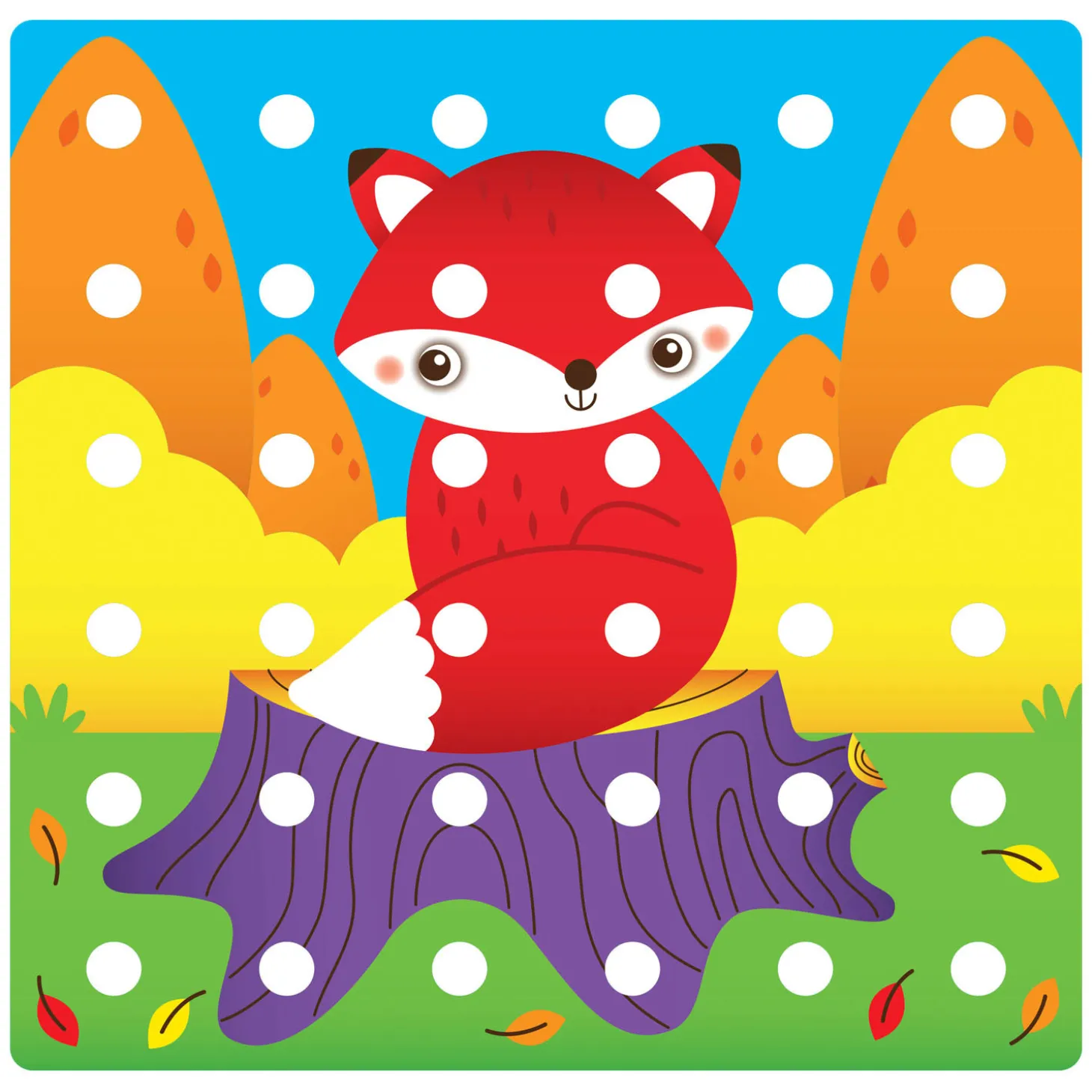 Quercetti Jumbo Peggy Evo Insteek Mozaïek, 41 Pins