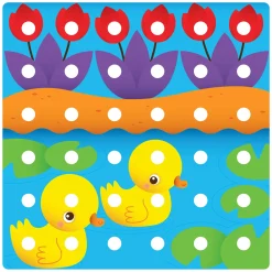 Quercetti Jumbo Peggy Evo Insteek Mozaïek, 41 Pins