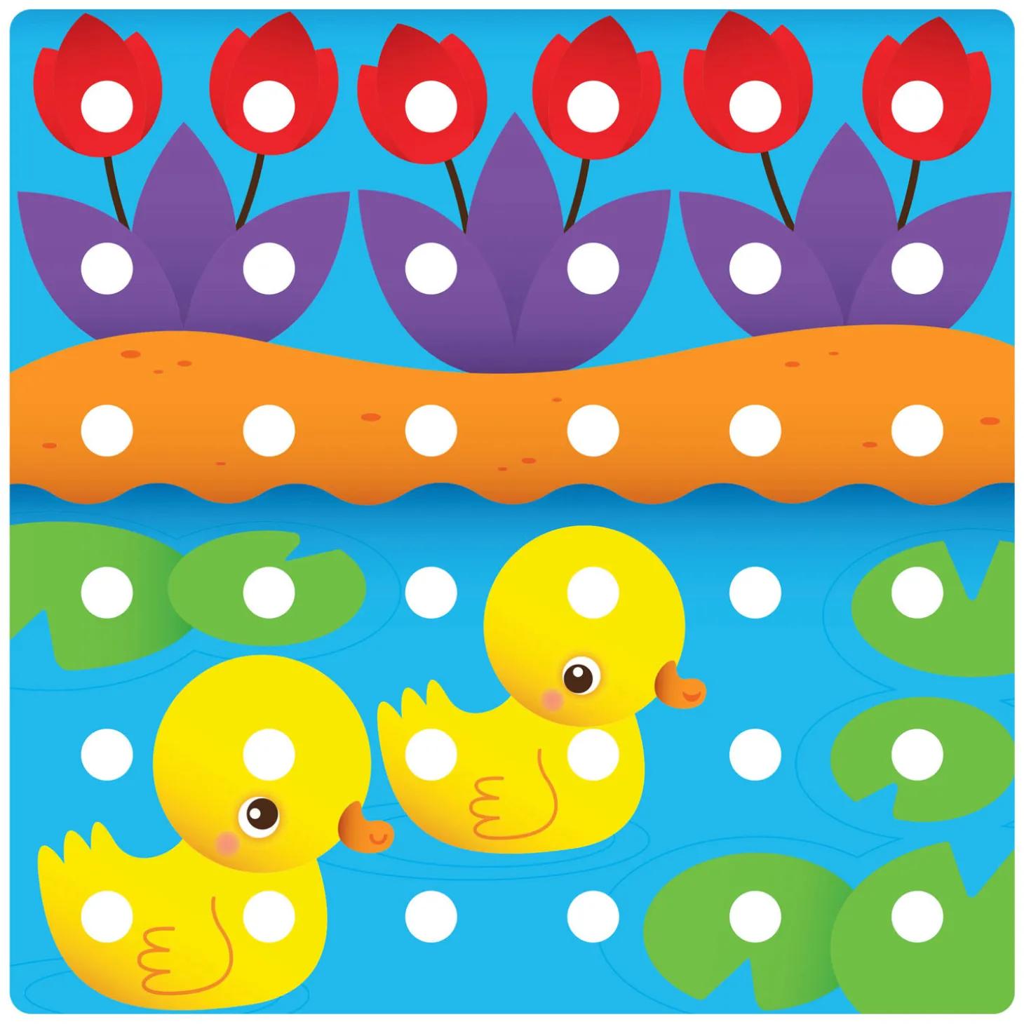 Quercetti Jumbo Peggy Evo Insteek Mozaïek, 41 Pins