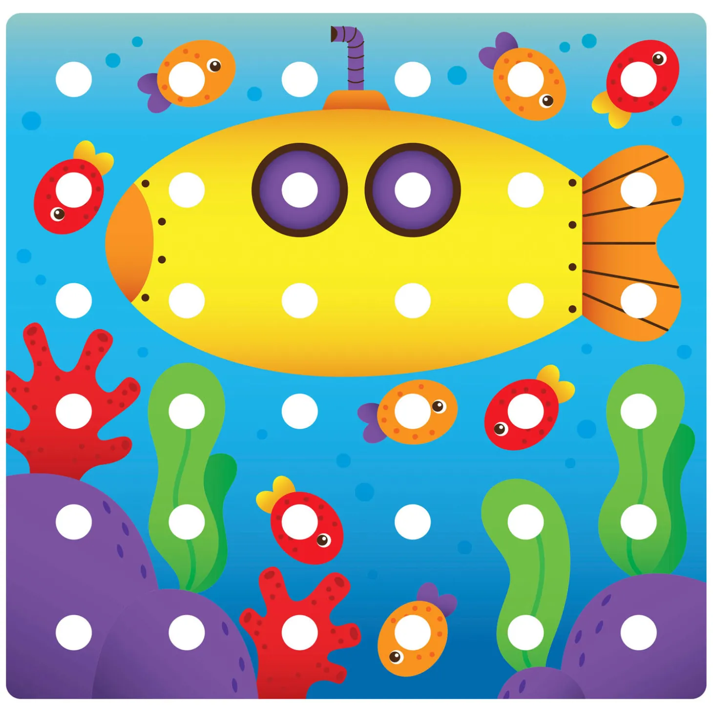 Quercetti Jumbo Peggy Evo Insteek Mozaïek, 41 Pins