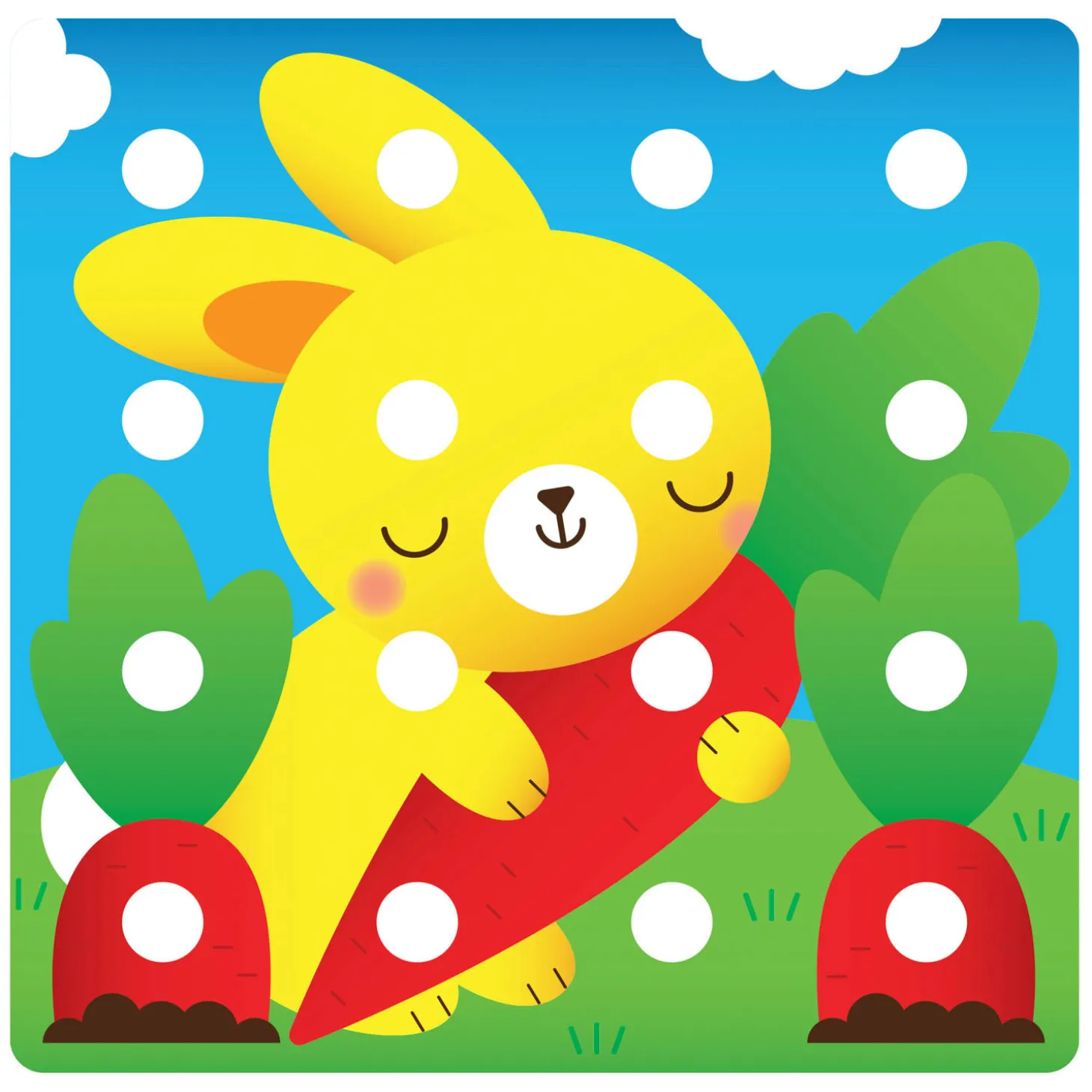 Quercetti Jumbo Peggy Evo Insteek Mozaïek, 41 Pins