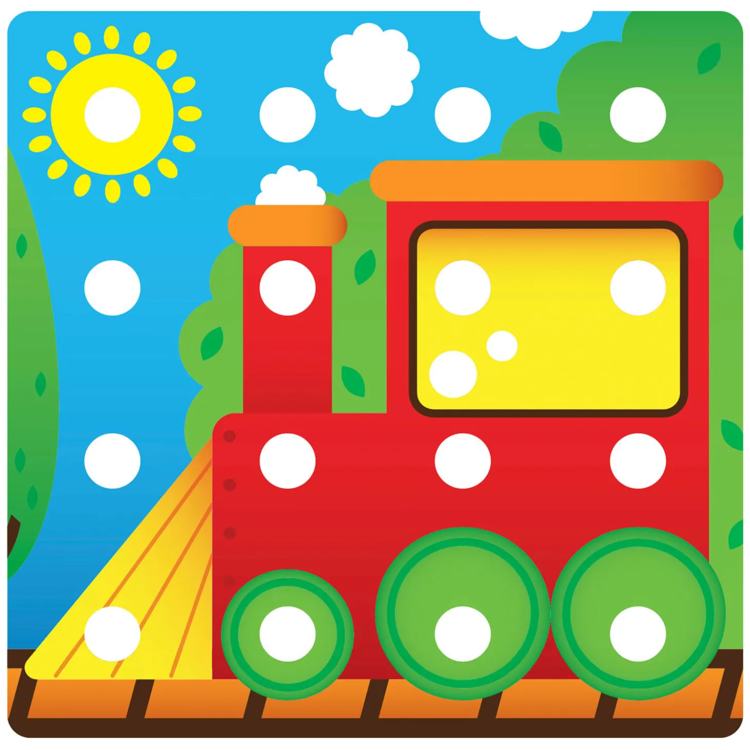 Quercetti Jumbo Peggy Evo Insteek Mozaïek, 41 Pins