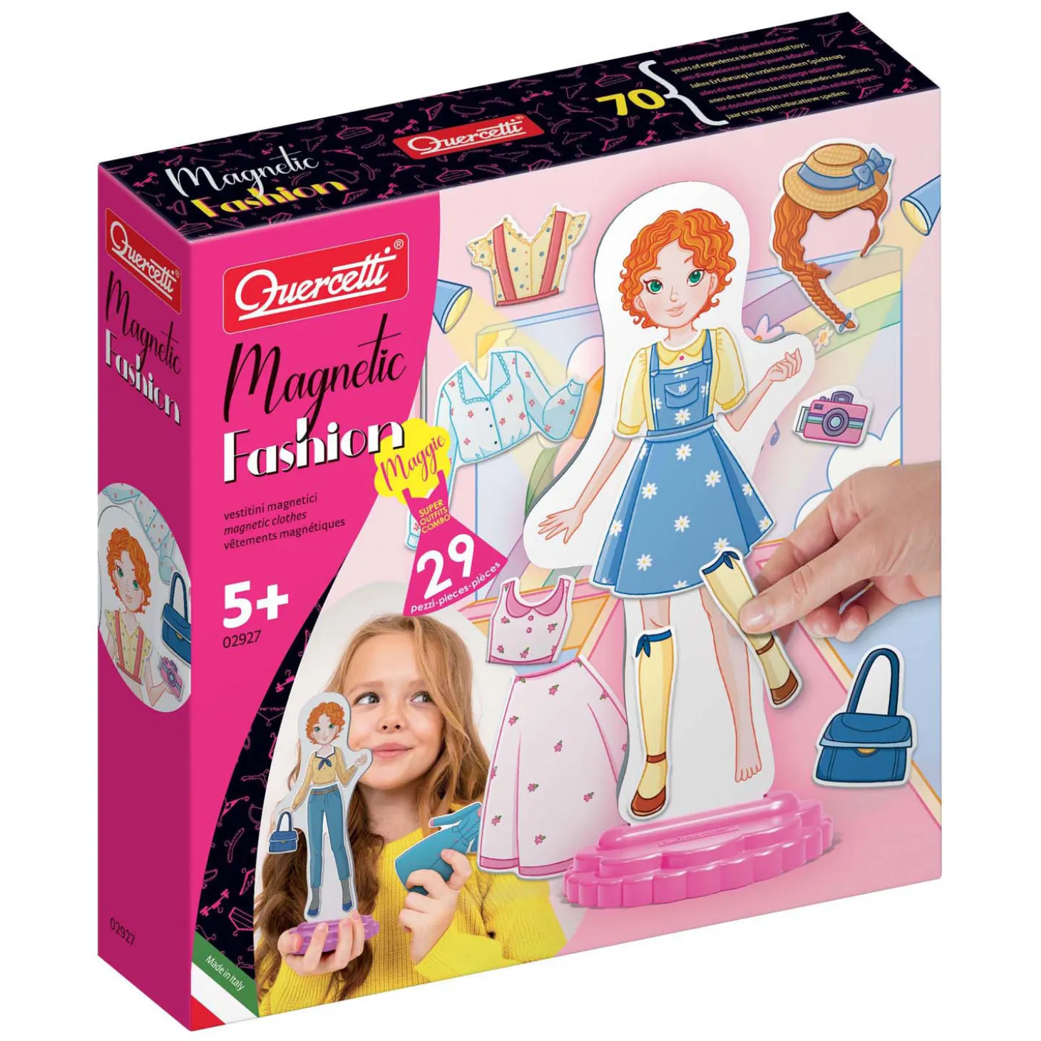 Quercetti Magnetische Mode Aankleedpop, 29dlg.