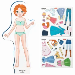 Quercetti Magnetische Mode Aankleedpop, 29dlg.