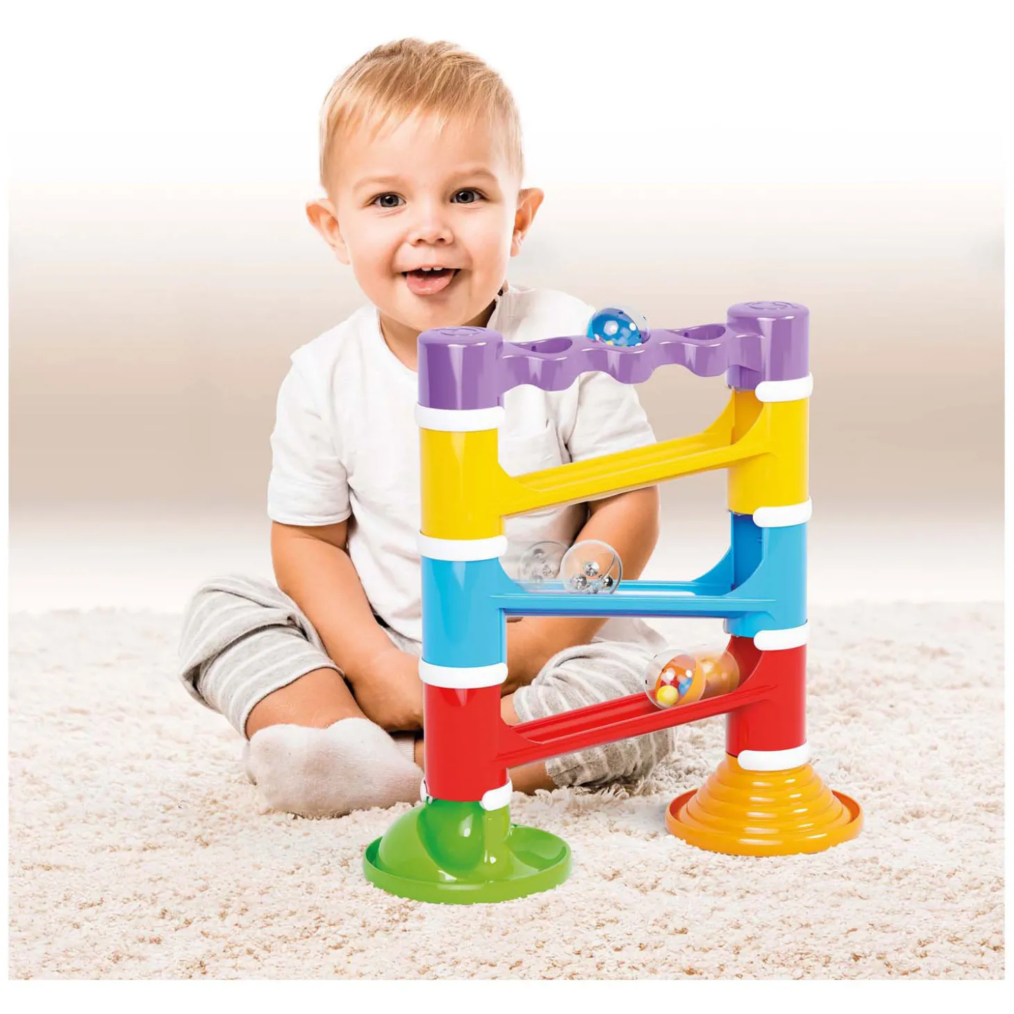 Quercetti Migoga Knikkerbaan Toren met Geluid, 17dlg.