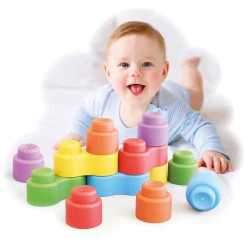 Quercetti Momy Soft Bouwblokken, 12dlg.