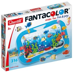 Quercetti Oceaan Plezier Fish & Pegs Insteek Mozaïek, 316dlg.