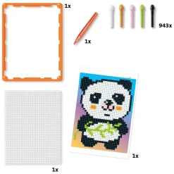 Quercetti Pixel Art Basis Panda, 946dlg.