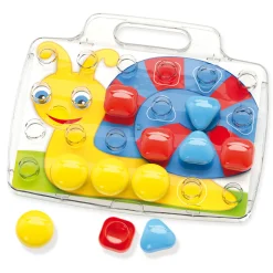 Quercetti Pixel Baby Insteekmozaïek Slak