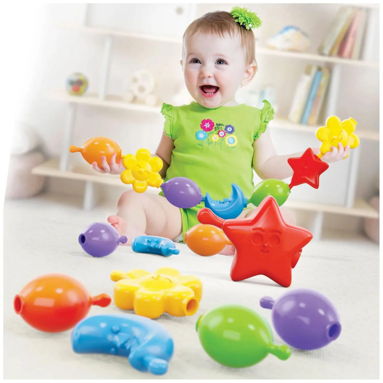 Quercetti Star Links Vormen Ketting, 21dlg.