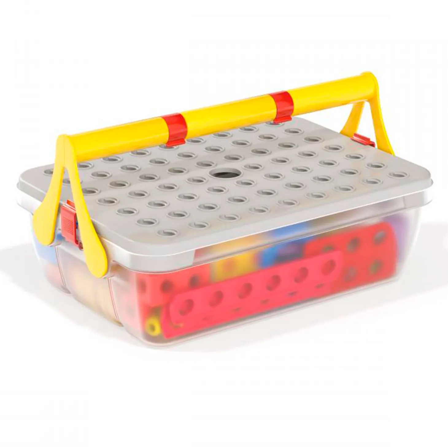 Quercetti Tecno Jumbo met Opbergbox, 84dlg.