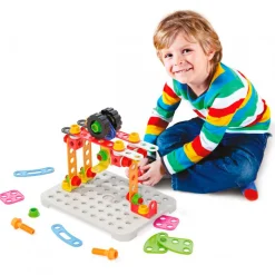 Quercetti Tecno Jumbo met Opbergbox, 84dlg.