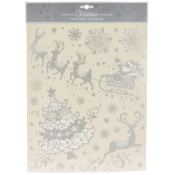 Raamsticker Zilver, 42x30cm