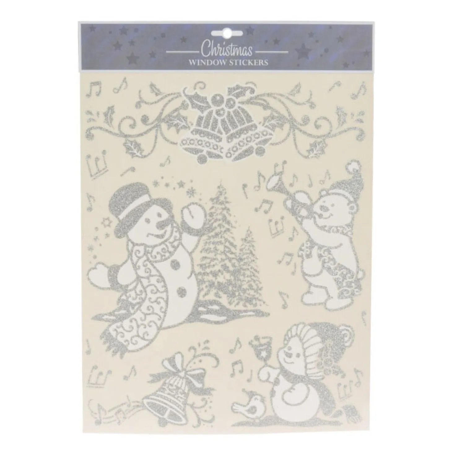 Raamsticker Zilver, 42x30cm