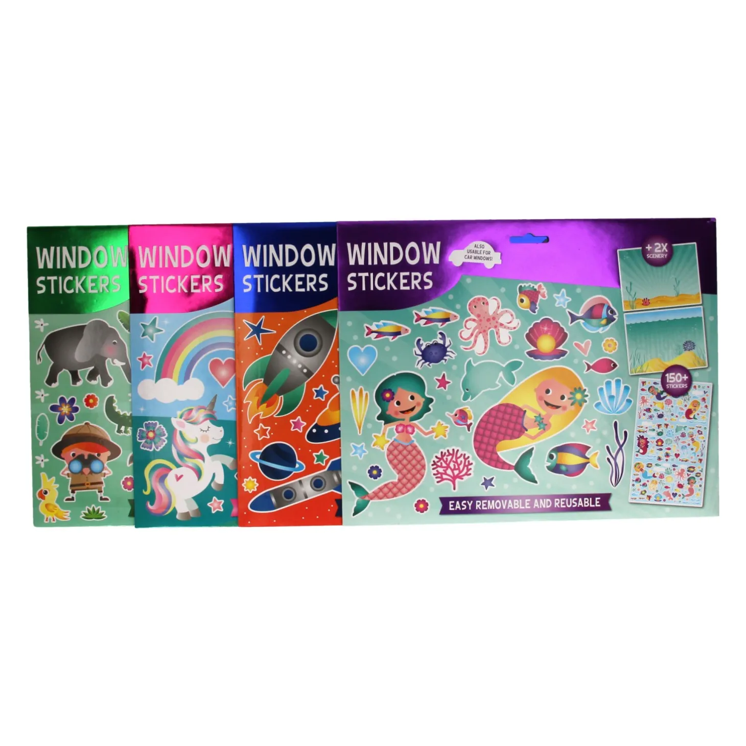 Raamstickers Hip, 4ass