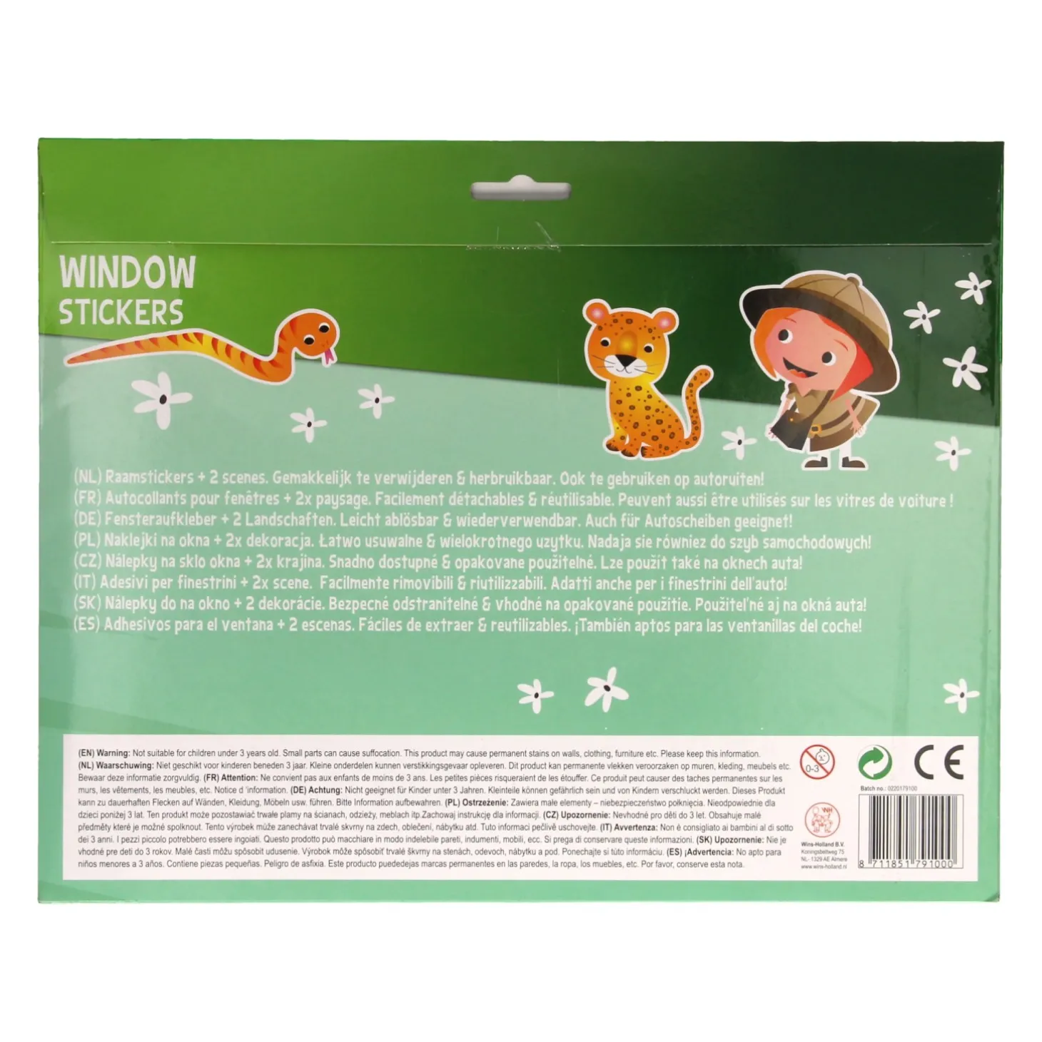 Raamstickers Hip, 4ass