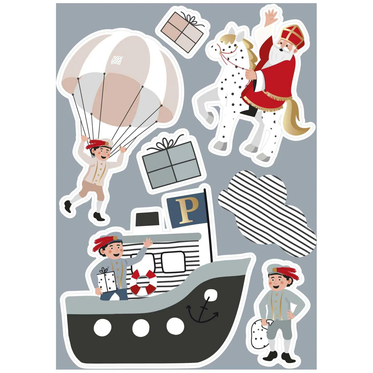 Raamstickers Sint & Co.