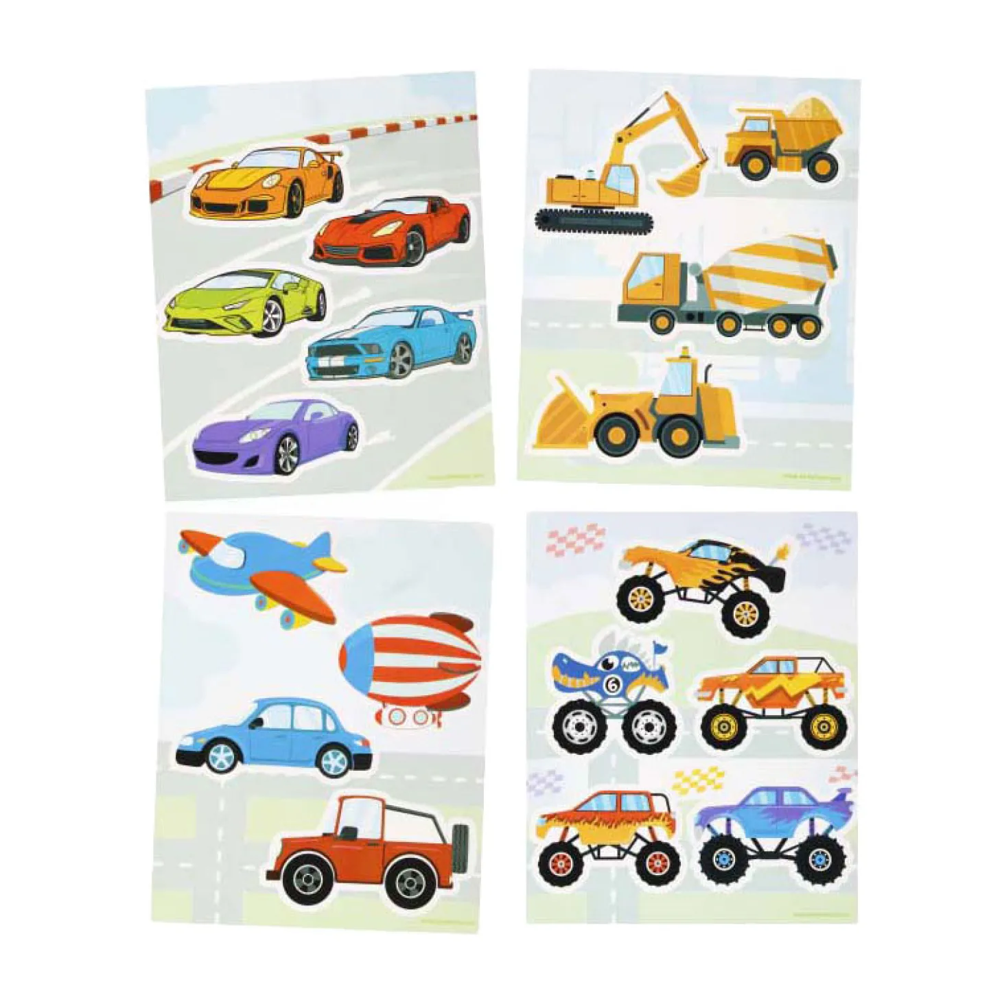 Raamstickers Voertuigen, 16x21cm