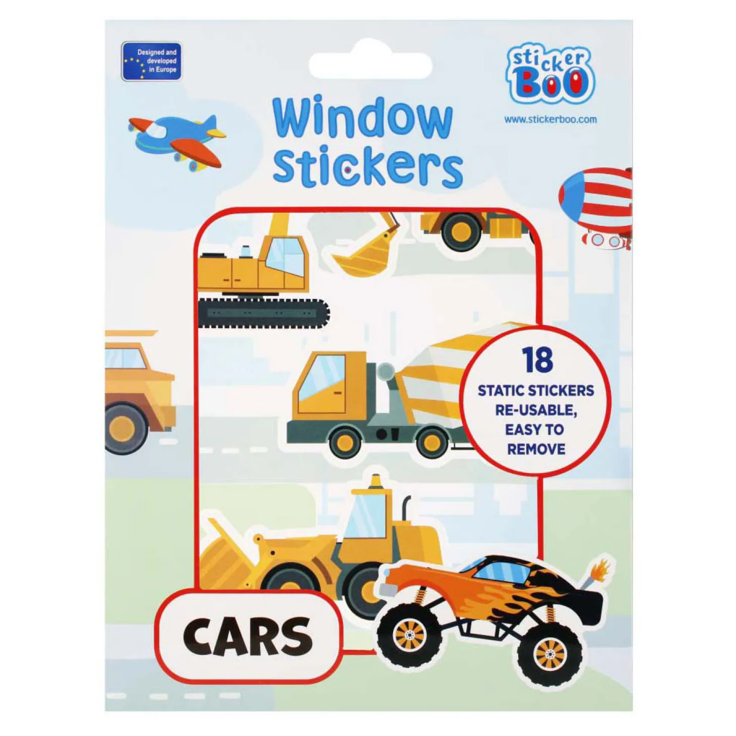 Raamstickers Voertuigen, 16x21cm