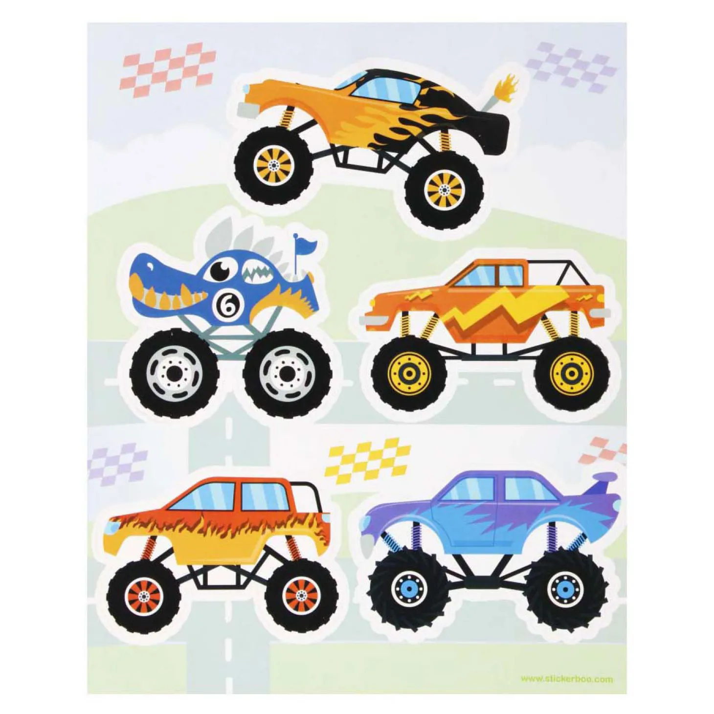 Raamstickers Voertuigen, 16x21cm