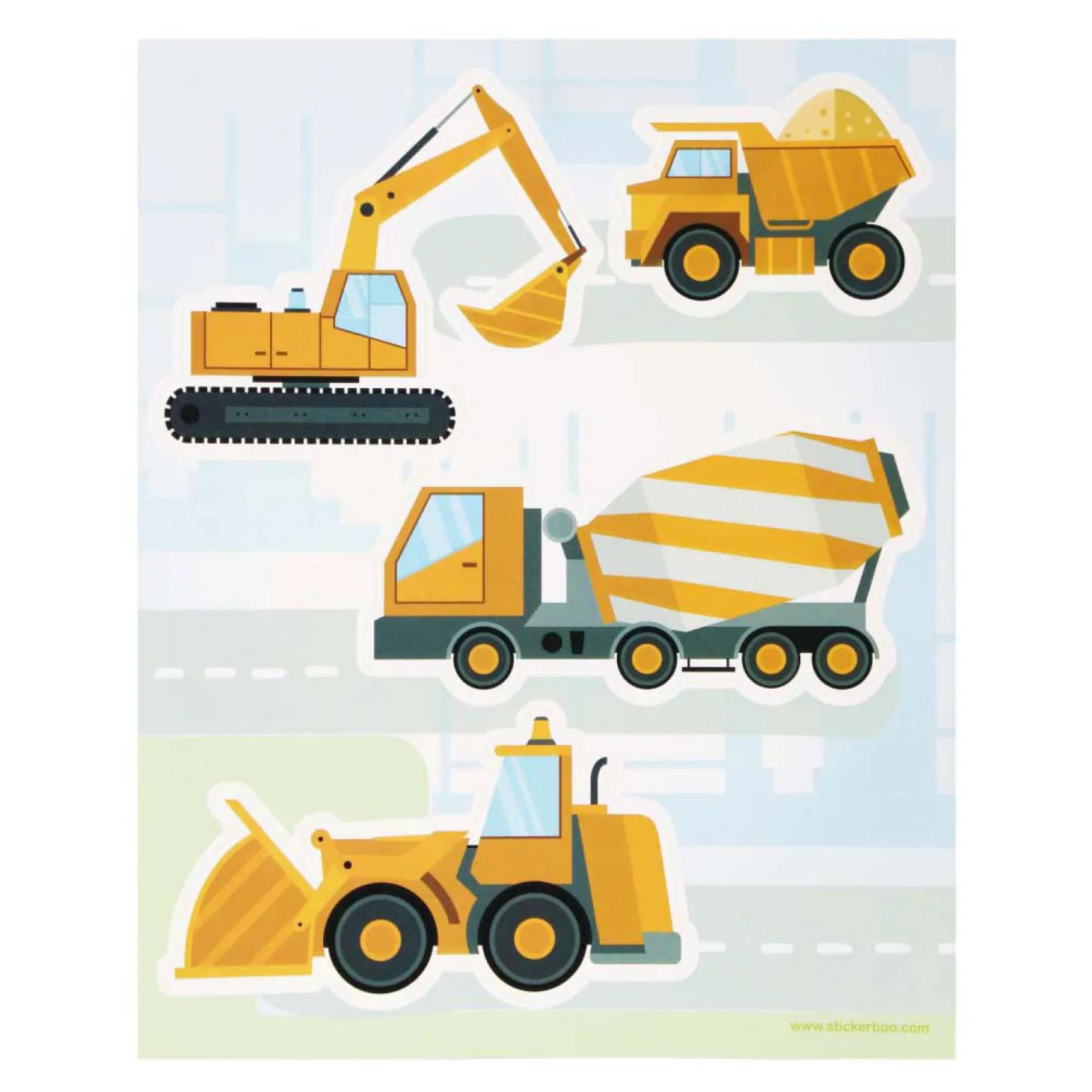 Raamstickers Voertuigen, 16x21cm