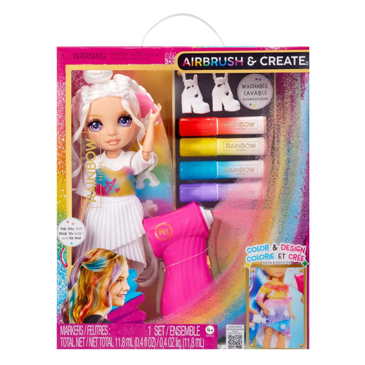 Rainbow High Air Brush & Create Modepop - Purple Eyes