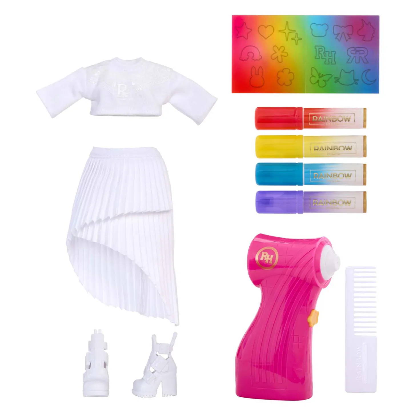 Rainbow High Air Brush & Create Modepop - Purple Eyes