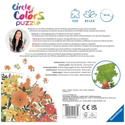 Ravensburger Circle of Colors Puzzels - Flowers, 500st.