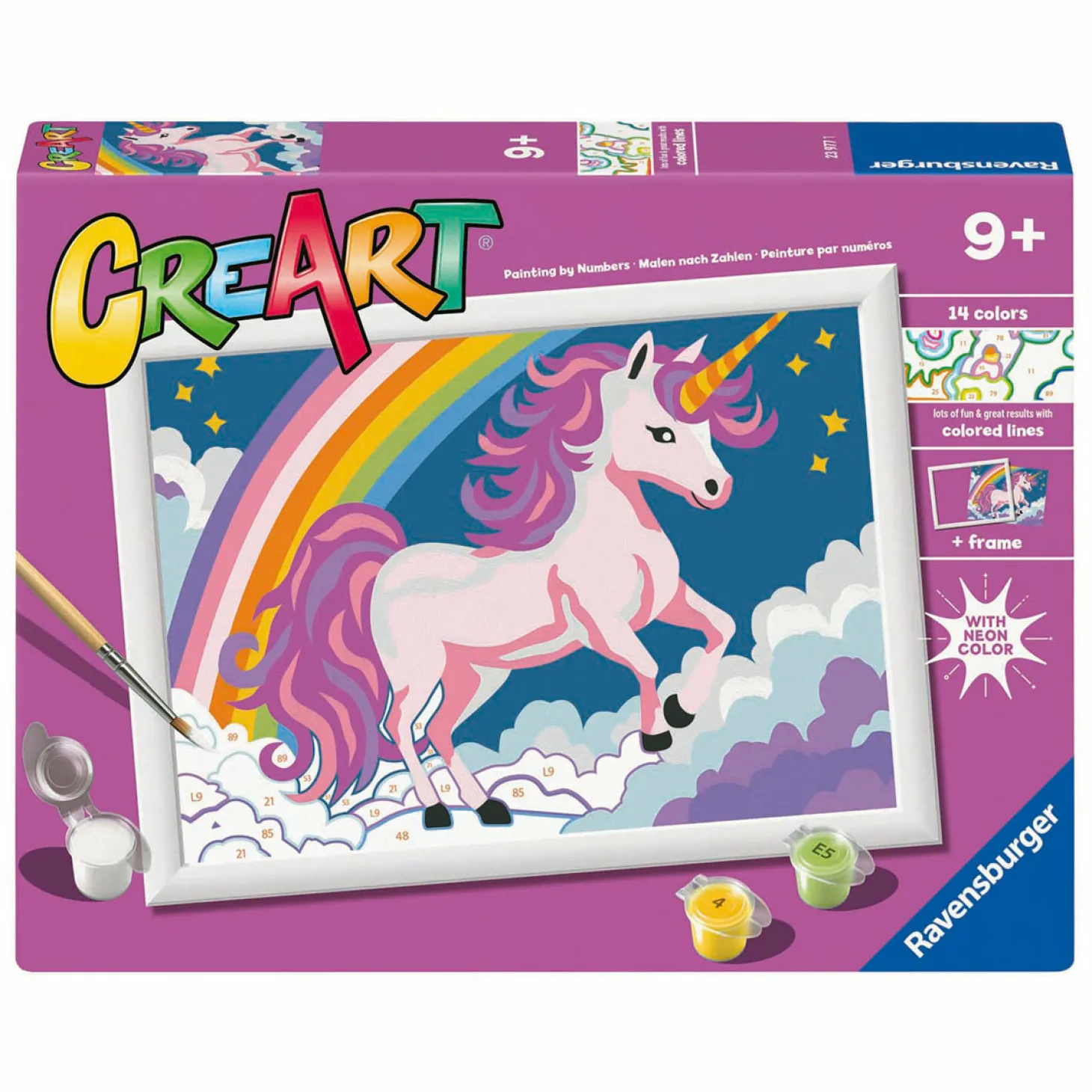 Ravensburger CreArt Schilderen op Nummer - Eenhoorn