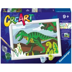 Ravensburger CreArt Schilderen op Nummer - Dwalende Dinosaurus