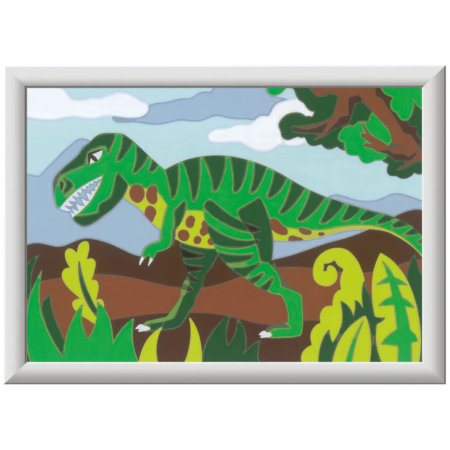Ravensburger CreArt Schilderen op Nummer - Dwalende Dinosaurus