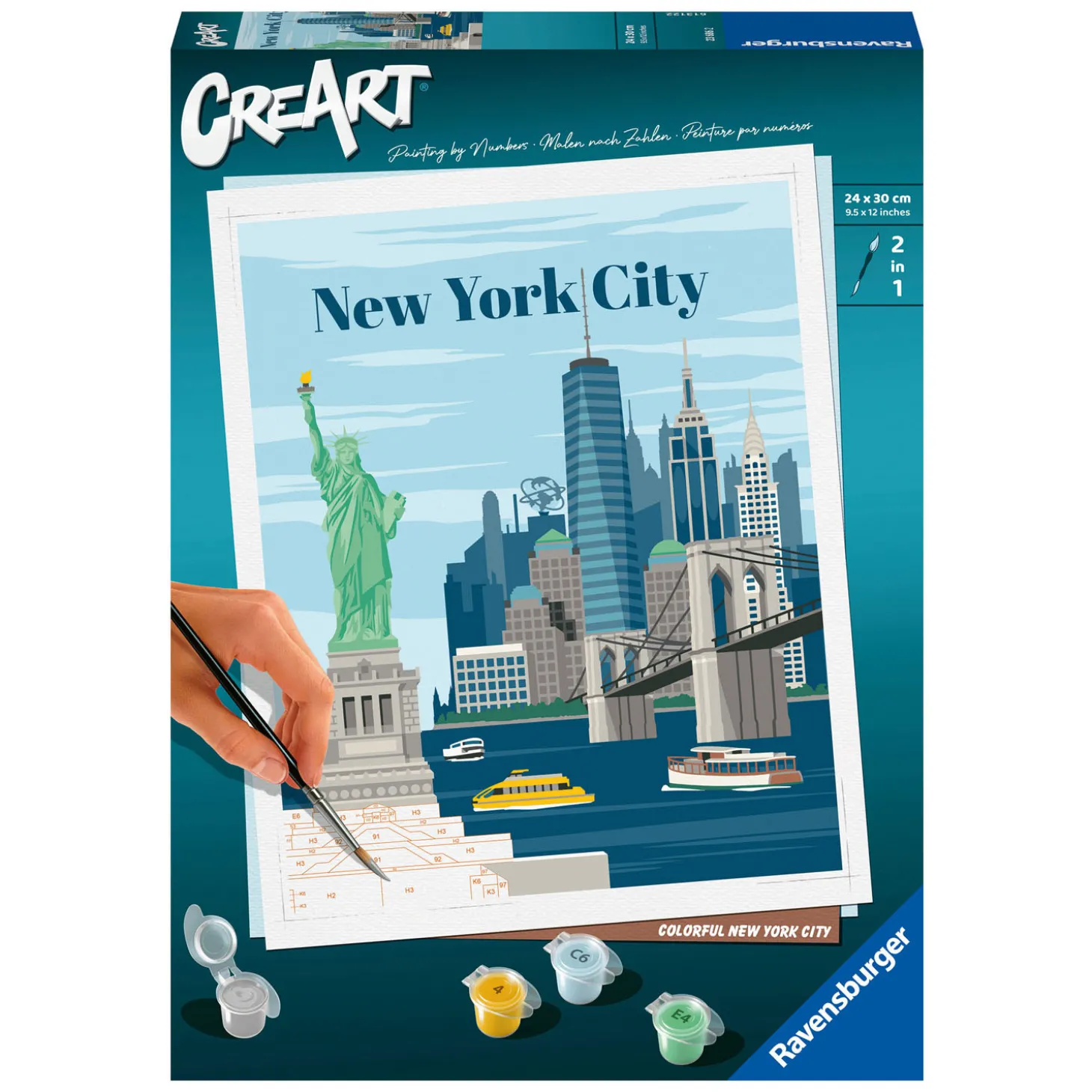Ravensburger CreArt Schilderen op Nummer - Kleurrijk New York