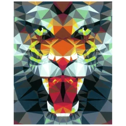 Ravensburger CreArt Schilderen op Nummer - Polygon Tijger