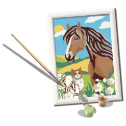 Ravensburger CreArt Schilderen op Nummer - Paard en Poesje
