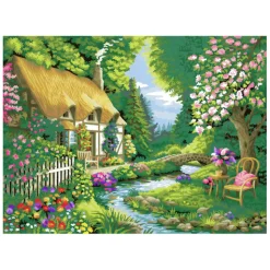 Ravensburger CreArt Schilderen op Nummer - Cottage Garden
