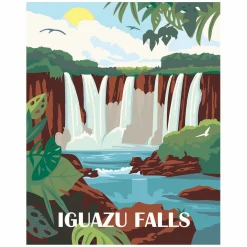 Ravensburger CreArt Schilderen op Nummer - Iguazu Watervallen