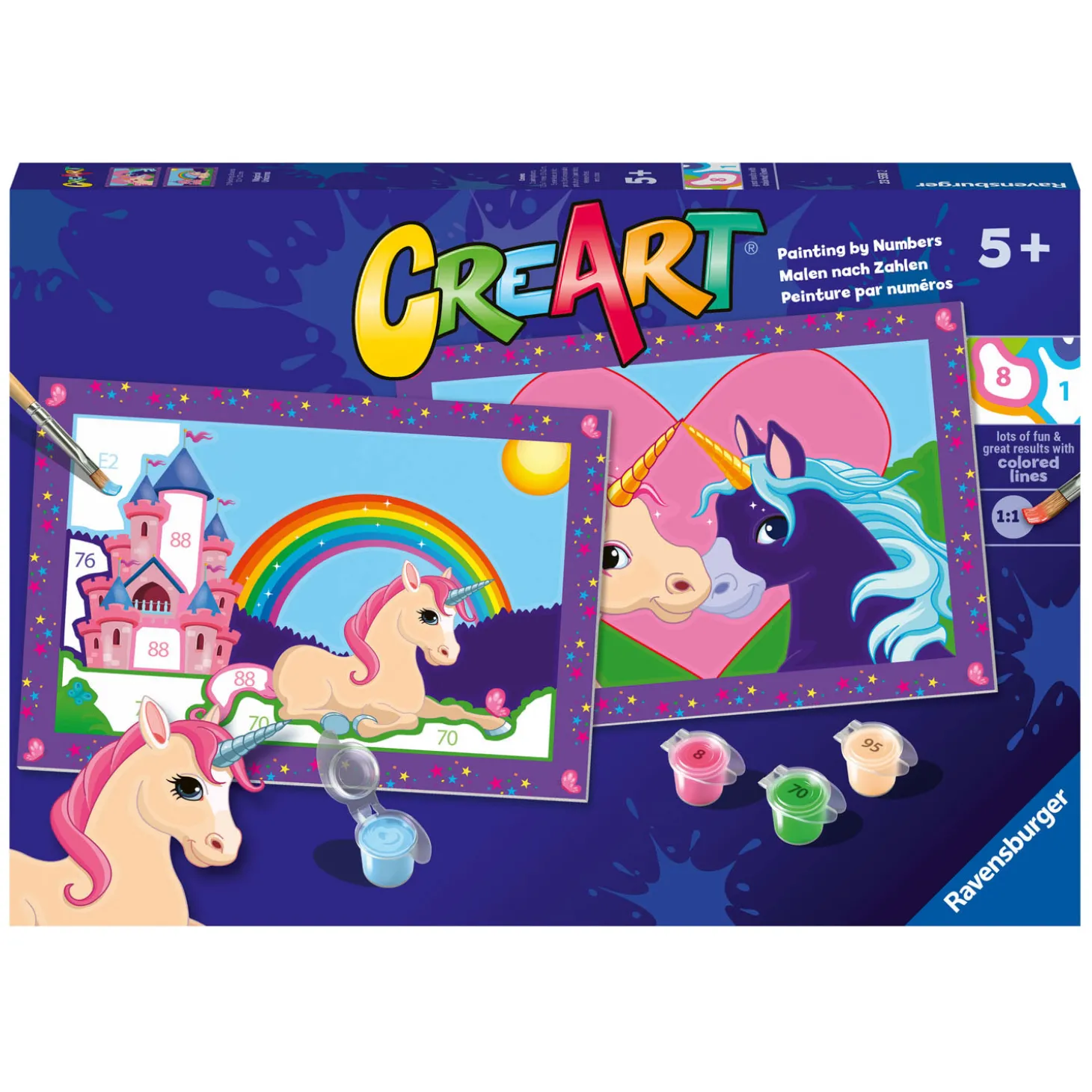 Ravensburger CreArt Schilderen op Nummer - Magische Eenhoorns