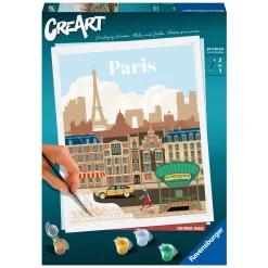 Ravensburger CreArt Schilderen op Nummer - Kleurrijk Parijs