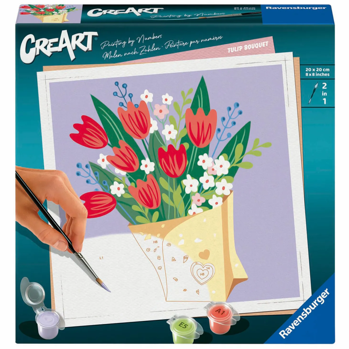 Ravensburger CreArt Schilderen op Nummer - Tulpen Boeket