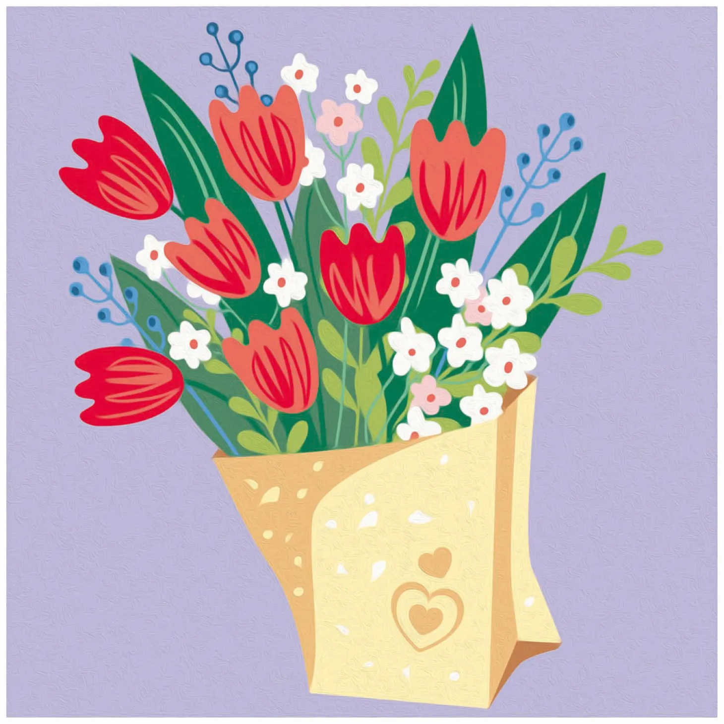 Ravensburger CreArt Schilderen op Nummer - Tulpen Boeket