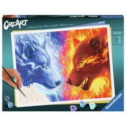 Ravensburger CreArt Schilderen op Nummer - Fire And Ice