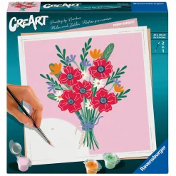 Ravensburger CreArt Schilderen op Nummer - Klaprozen Boeket