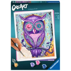 Ravensburger CreArt Schilderen op Nummer - Dreaming Owl