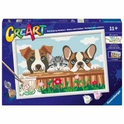 Ravensburger CreArt Schilderen op Nummer - Kat en Honden