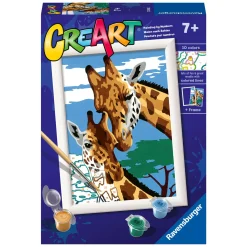 Ravensburger CreArt Schilderen op Nummer - Schattige Giraffen
