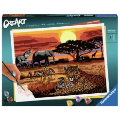 Ravensburger CreArt Schilderen op Nummer - Savannah Landscapes